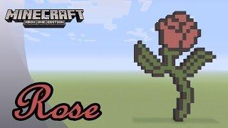 Minecraft: Pixel Art Tutorial and Showcase: The Rose (Beauty and The Beast)