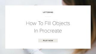 How To Fill Objects In Procreate