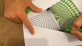 How TO Draw 3D-4D Geometric Triangle Art | Spirograph Tutorial
