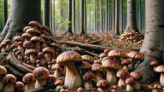 The most beautiful video of boletus edulis / funghi porcini mushrooms on YouTube