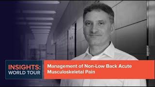 Management of Non-Low Back Acute Musculoskeletal Pain