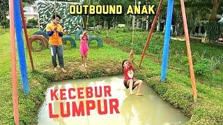 Pixel ikut Permainan Outbound sampe Kecebur Belepotan Lumpur lucu banget