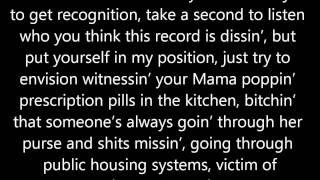 Cleanin Out My Closet - Eminem Lyrics