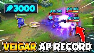 WE BROKE THE VEIGAR AP WORLD RECORD IN A REAL GAME (OVER 3000 AP?!)