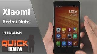 [EN] Xiaomi RedMi Note Quick Reivew (HongMi Note) [4K]