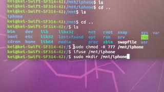 How to transfer photos from iphone in Ubuntu (How to mount iphone in Linux)