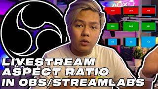 OBS Studio | Livestream Aspect Ratio | Different Resolution | Video Style