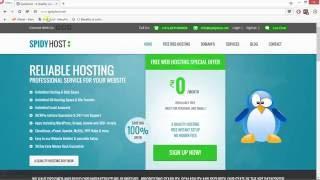 Get Free Web Hosting From Spidyhost - Custom Domain