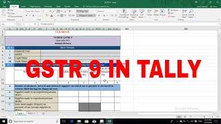 GSTR 9 IN TALLY ERP 9