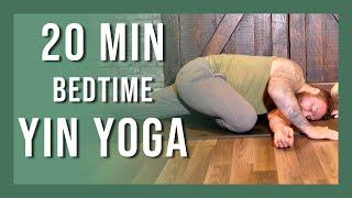 20 min Bedtime Yin Yoga Class | No Props Relaxing Yoga