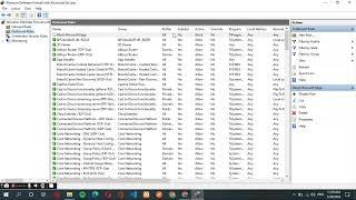 Windows Firewall INBOUND/OUTBOUND RULES