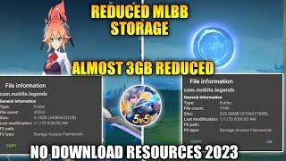 Latest! How To Reduce Storage In Mobile Legends 2023 | ML Fix Lag Fps!