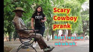 cowboy prank. Scary cowboy prank. awesome reaction. lelucon koboi terbaik. reaksi yang luar biasa