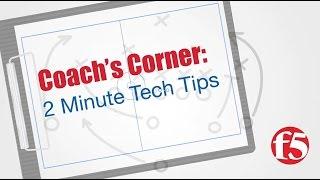 2 Minute Tech Tip: iControl REST with curl