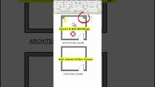 Revit Structure | Structural Column in Revit #shorts #revitstructure