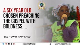 A SIX YEAR OLD CHOSEN CHILD PREACHING THE GOSPEL WITH BOLDNESS....