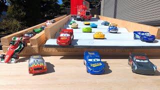 Disney Cars Tomica  Handmade 2-course speed race