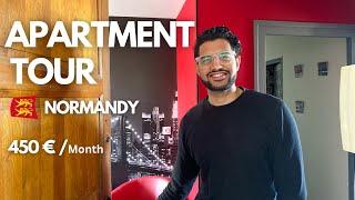 MY STUDENT APARTMENT TOUR | CAEN, NORMANDY REGION, FRANCE | RENT 450€ PER MONTH