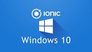 How to install Ionic 5 development environment in windows 10 complete guide