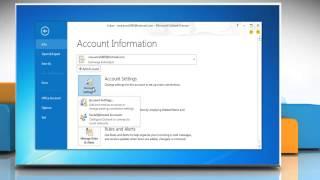 How to create an email Account in Outlook 2013