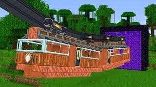 Create Monorail through a Nether Portal?