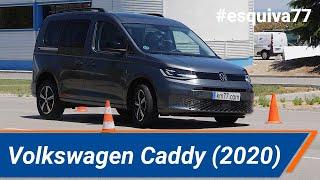 Volkswagen Caddy (2020) - Maniobra de esquiva (moose test) y eslalon | km77.com