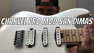 Charvel Pro Mod San Dimas Style HSS Platinum Pearl Demo