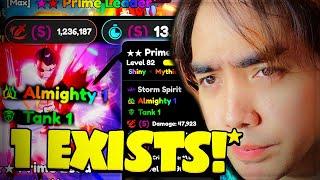 *WE GOT THE (1 EXISTS) *ALMIGHTY + TANK 1.3 MILLION DAMAGE PRIME!!!"  SHOWCASING ANIME DEFENDERS!