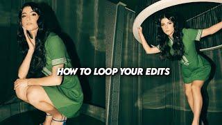 how to loop your edit on after effects