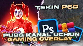 PUBG YO'NALISHIDAGI KANNALLAR UCHUN TEKIN GAMING OVERLAY | Meroex Design