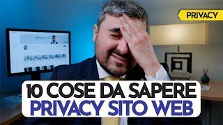 Conformità privacy sito web - Avv. Armando De Lucia