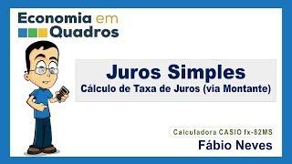 Juros Simples - Cálculo de Taxa de Juros (via montante)