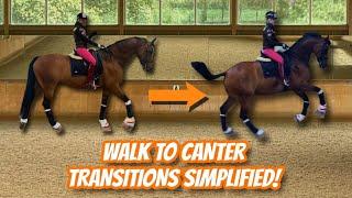 HOW TO RIDE WALK TO CANTER TRANSITIONS - AIDS & PREPARATIONS | DMA TV EP 343