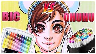 BIC Markers vs Ohuhu Brush Markers| BIC Vs Ohuhu | Marker Review