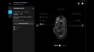 How to setup edit macro on Logitech G-hub check description