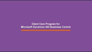 Client Care Program for Microsoft Dynamics 365 Business Central