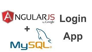 AngularJS + MySQL Login App - Part 1