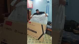 MI TV unboxing installation #mitv#tv#tecnical#subscribe#installation