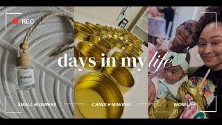 VLOG: Days In My Life, DIY Car Diffusers, Candle Making, Organizing Business Inventory
