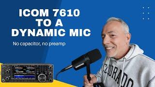 Mic Up Your Icom 7610: Dynamic Microphone Connection Guide [No blocking capacitor or preamp needed]