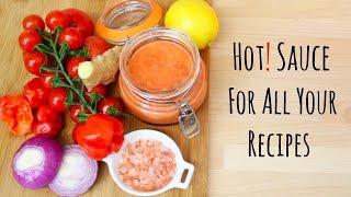 How To Make Hot Sauce From Fresh Scotch Bonnet Pepper, Fresh Ginger, Lemon | Spicy Sauce Recipe