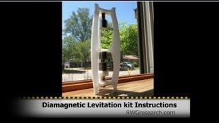 Instructions & DIY for Open Source Diamagnetic Levitation kits. 3D Printable !!! RWGresearch.com