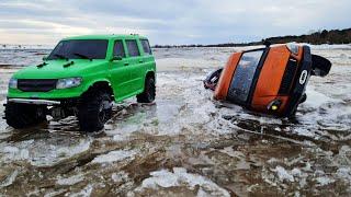 Gazelle 4x4 GONE UNDER THE ICE! ... Transportation of BRP did not go according to plan!  RC OFFroad