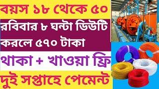 West Bengal job vacancy 2024। Company job vacancy।থাকা এবং খাওয়া দুটোই ফ্রি