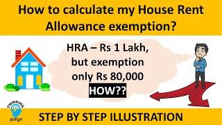 How to calculate House Rent Allowance(HRA) income tax exemption | HRA | Income tax in Tamil