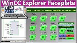 WinCC Explorer V7.5 create faceplate for by using tagPrefix full tutorial