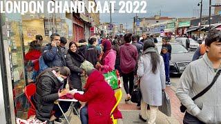 4k London Walk 2022 | Green Street London Chand Raat Walking Tour May 2022 | Eid Shopping Tour