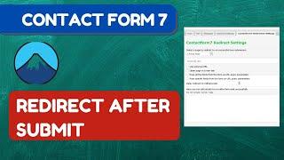 How To Make Contact Form 7 Redirect To Another Page After Submit