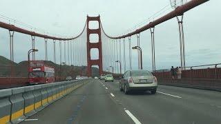 Driving Over The San Francisco-Oakland Bay Bridge & Golden Gate (California, U.S.A.)