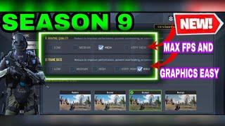 How to unlock max graphics and fps SEASON 9 EASY Call of duty mobile 2021